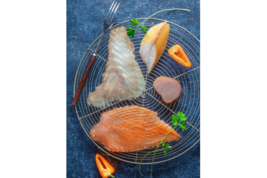 assortiment fumé Poissons fumés